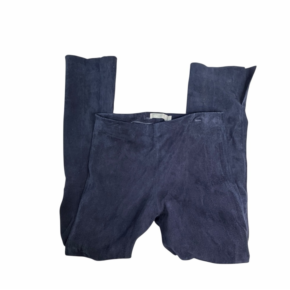 Vince Midnight Blue lamb leather Suede pants size small